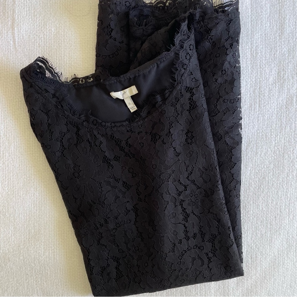 Joie Black Lace Mini Coctail Dress